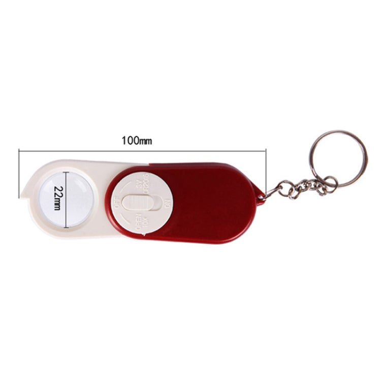 BEST BST - J106 10X Pocket Magnifier with LED Light, Random Color Delivery, J106 Magnifier - ORIWHIZ