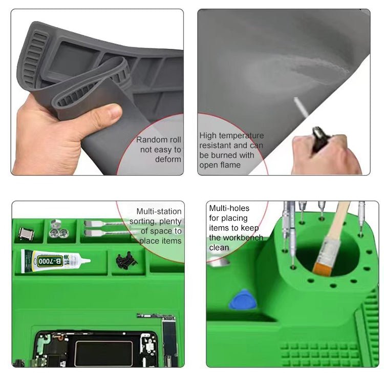 BEST S - 190 High - temperature Resistant Silicone Pad Workbench Pad - ORIWHIZ
