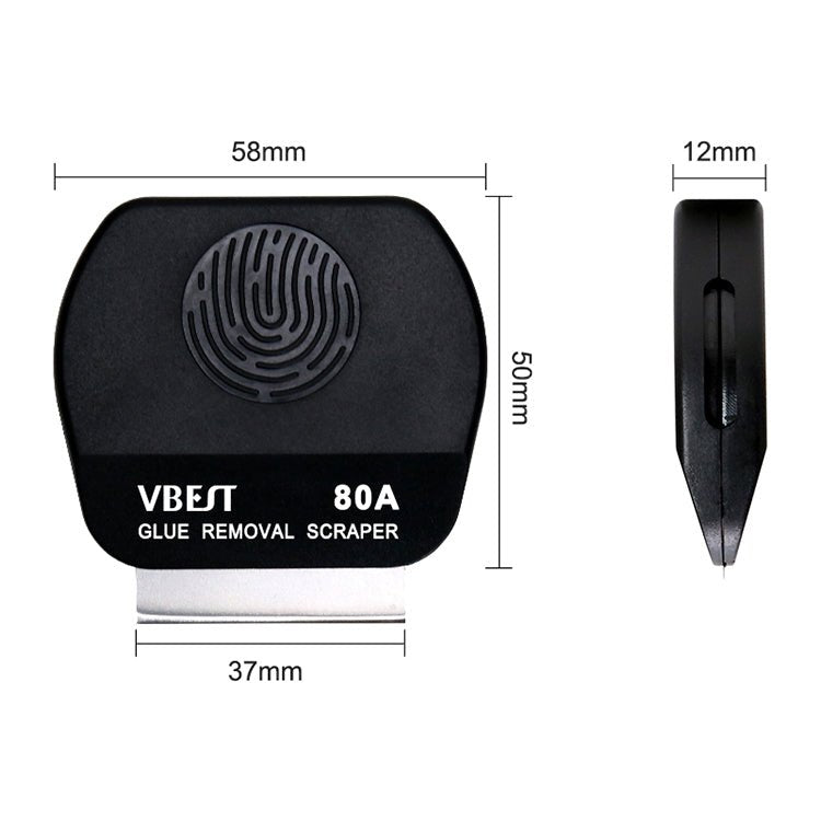 BEST VBST - 80A 8 in 1 Stainless Steel Multipurpose Magnetic Double - sided Glue Removal Scraper Set - ORIWHIZ