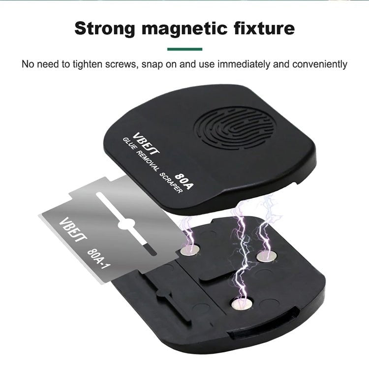 BEST VBST - 80A 8 in 1 Stainless Steel Multipurpose Magnetic Double - sided Glue Removal Scraper Set - ORIWHIZ