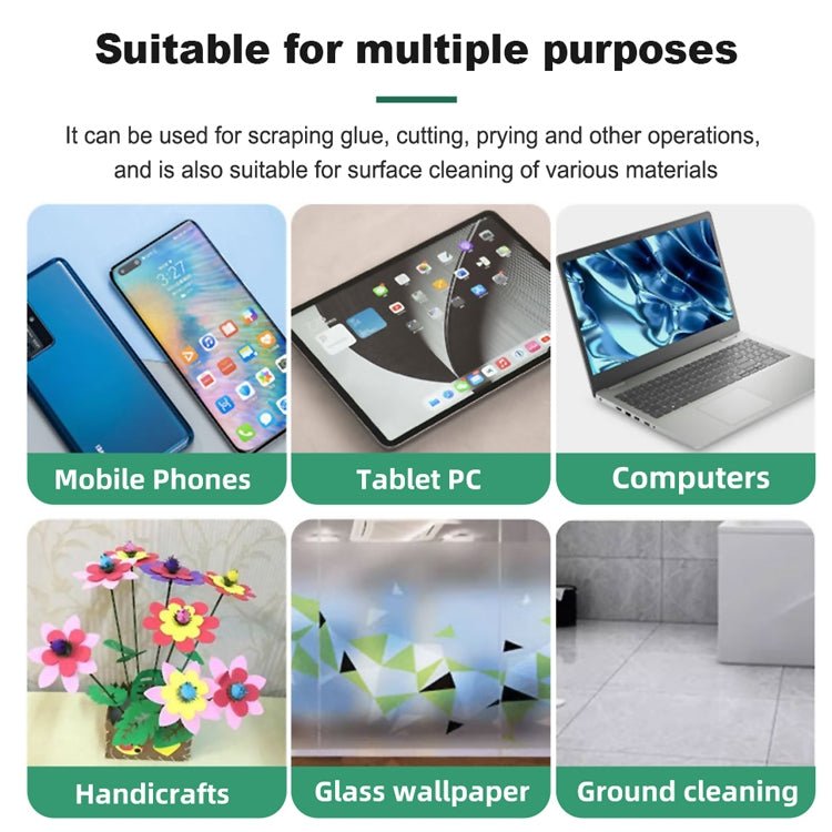 BEST VBST - 80A 8 in 1 Stainless Steel Multipurpose Magnetic Double - sided Glue Removal Scraper Set - ORIWHIZ