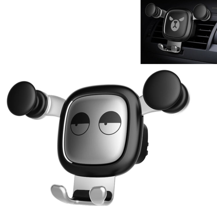 Big Eyes Pattern Gravity Cartoon Air Vent Car Mount Phone Holder, Big Eyes(Black), Big Eyes(Silver) - ORIWHIZ