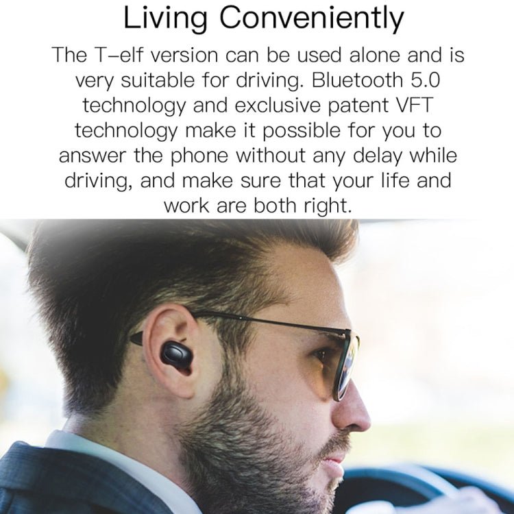 Bluedio TWS T - elf Bluetooth Version 5.0 In - Ear Bluetooth Headset with Headphone Charging Cabin, TWS T - elf - ORIWHIZ
