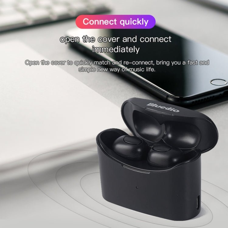 Bluedio TWS T - elf Bluetooth Version 5.0 In - Ear Bluetooth Headset with Headphone Charging Cabin, TWS T - elf - ORIWHIZ