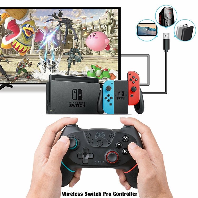 Bluetooth Joypad Gamepad Game Controller for Switch Pro, For Switch Pro - ORIWHIZNintendo AccessoriesNintendo Accessories GamepadsToys & Hobbies