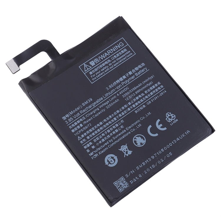 BM39 3250mAh for Xiaomi Mi 6 Li - Polymer Battery, For Xiaomi Mi 6 - ORIWHIZ