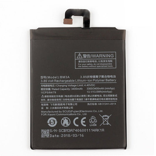 BM3A 3400mAh for Xiaomi Mi Note 3 Li - Polymer Battery, For Xiaomi Mi Note 3 - ORIWHIZ