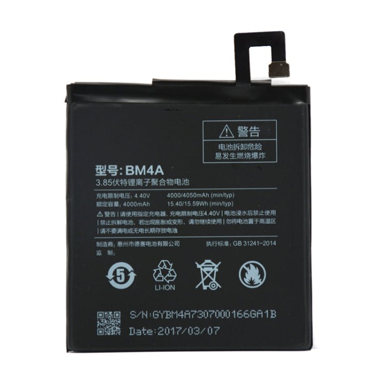 BM4A 4000mAh for Xiaomi Redmi Pro Li - Polymer Battery, For Xiaomi Redmi Pro - ORIWHIZ