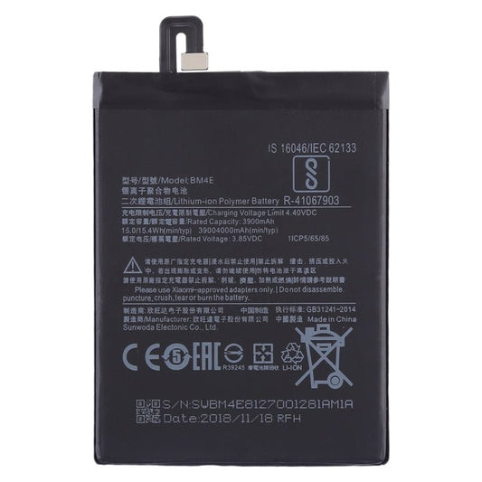 BM4E 3900mAh for Xiaomi Pocophone F1 Li - Polymer Battery, Pocophone F1 - ORIWHIZ