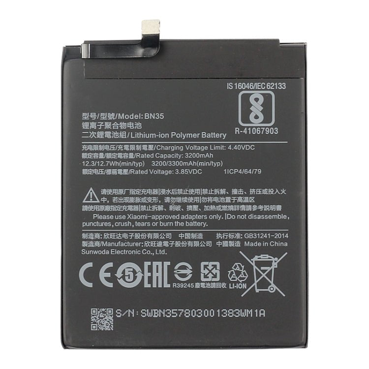 BN35 3200mAh for Xiaomi Redmi 5 Li - Polymer Battery, For Xiaomi Redmi 5 - ORIWHIZ