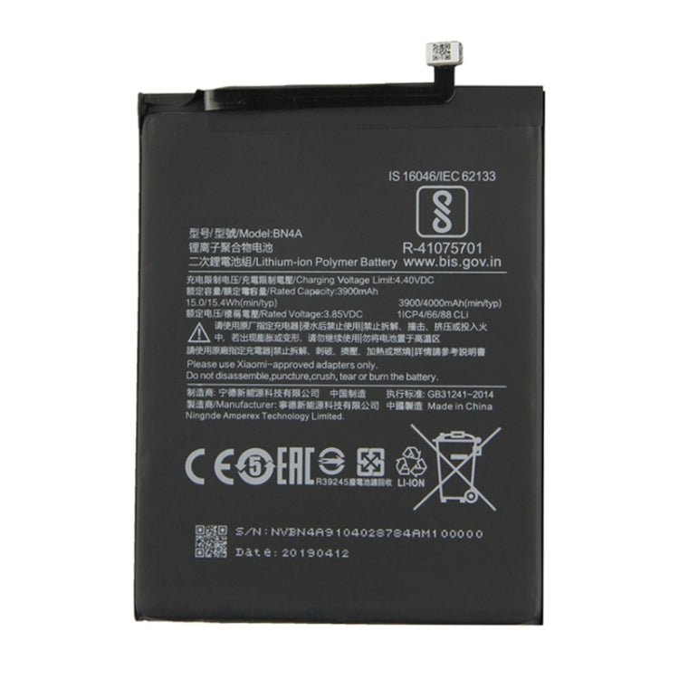 BN4A 3900mAh Li - Polymer Battery for Xiaomi Redmi Note 7 / Note 7 Pro, For Xiaomi Redmi Note 7 - ORIWHIZ