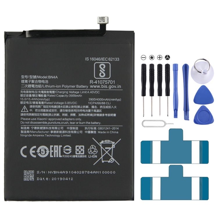 BN4A 3900mAh Li - Polymer Battery for Xiaomi Redmi Note 7 / Note 7 Pro, For Xiaomi Redmi Note 7 - ORIWHIZ