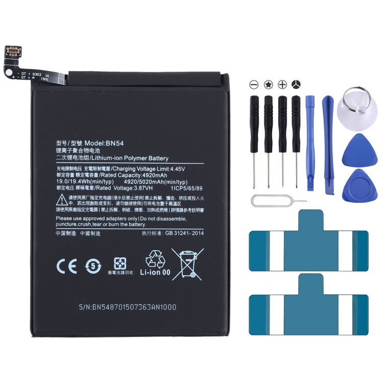 BN54 Li - ion Polymer Battery for Xiaomi Redmi 10X 4G / Redmi Note 9, For Xiaomi Redmi 10X 4G - ORIWHIZ