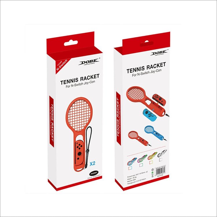 BODE Left and Right Small Handle Tennis Racket NS Game Grip Sports Game Handle TNS1843 for Switch, Tennis Racket (Red and blue) - ORIWHIZBODENintendo AccessoriesNintendo Accessories Cases