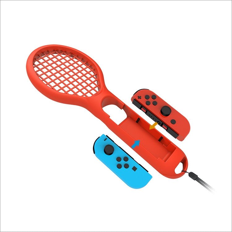 BODE Left and Right Small Handle Tennis Racket NS Game Grip Sports Game Handle TNS1843 for Switch, Tennis Racket (Red and blue) - ORIWHIZBODENintendo AccessoriesNintendo Accessories Cases