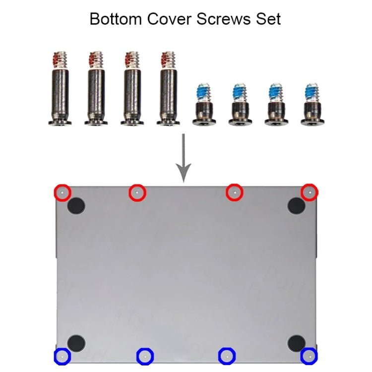 Bottom Cover Screws Set for MacBook Pro Retina M3 14 16 A2918 A2991 A2992, A2918 A2991 A2992 - ORIWHIZ