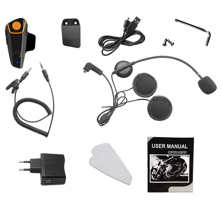 BT - S2 Single 2.4GHz Bluetooth V3.0 Interphone Headsets for Motorcycle Helmet, Auto Answering, Support FM, Intercom Distance up to 1000m, BT - S2 Single - ORIWHIZConsumer ElectronicsMotorcycle Walkie TalkieWalkie Talkie