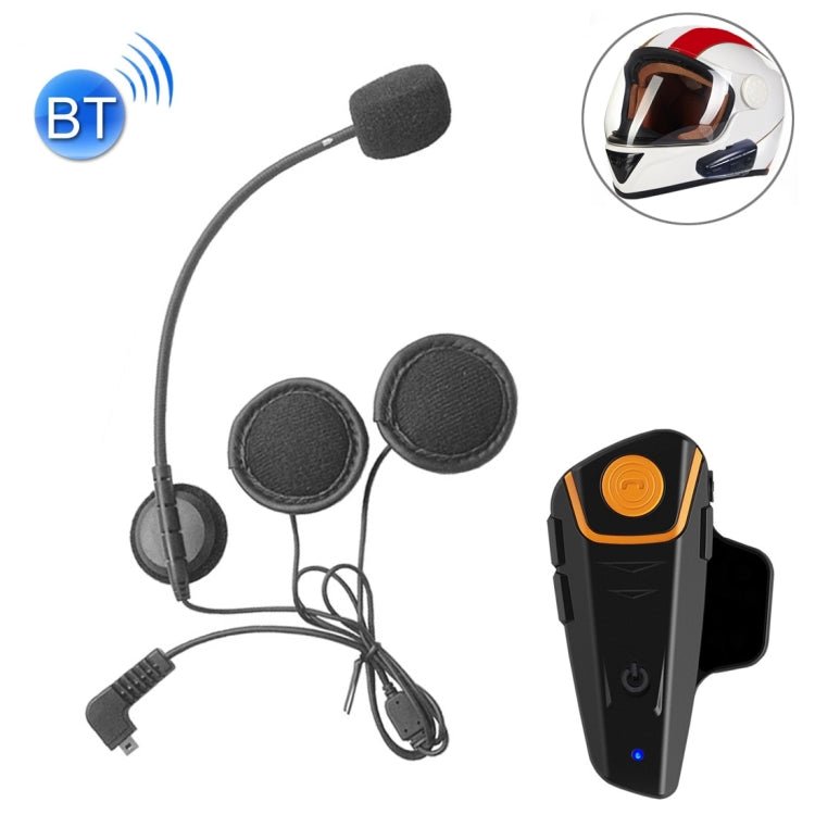 BT - S2 Single 2.4GHz Bluetooth V3.0 Interphone Headsets for Motorcycle Helmet, Auto Answering, Support FM, Intercom Distance up to 1000m, BT - S2 Single - ORIWHIZConsumer ElectronicsMotorcycle Walkie TalkieWalkie Talkie
