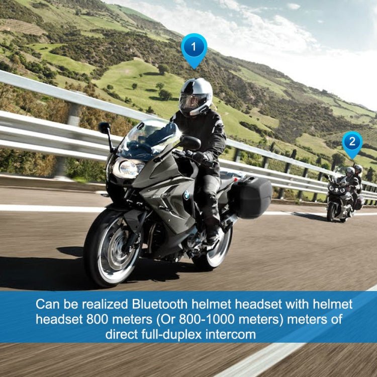 BT - S3 Motorcycle Helmet Bluetooth Headset Motorcycle Intercom Bluetooth Headset, With USB Charging Cable, With US Plug Charger, With EU Plug Charger, With UK Plug Charger - ORIWHIZConsumer ElectronicsMotorcycle Walkie TalkieWalkie Talkie