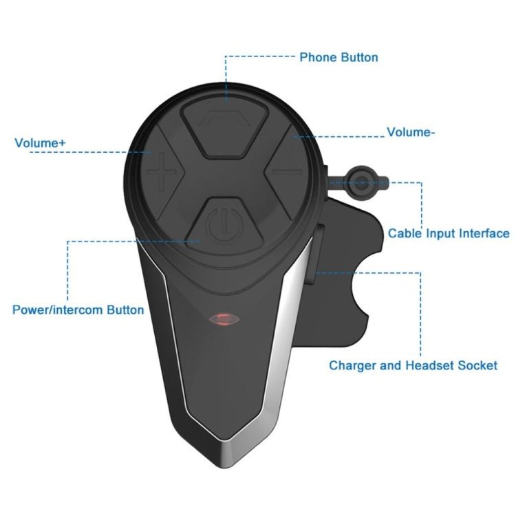 BT - S3 Motorcycle Helmet Wireless Bluetooth Earphone Waterproof Handsfree Interphone Walkie talkie with FM Radio - ORIWHIZConsumer ElectronicsMotorcycle Walkie TalkieWalkie Talkie