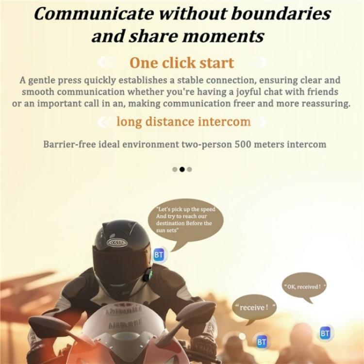 BT26 Outdoors Waterproof 500m Intercom Motorcycle Helmet Bluetooth Headset, BT26 - ORIWHIZConsumer ElectronicsMotorcycle Walkie TalkieWalkie Talkie