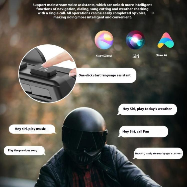BT56 Rhythm Light Effects Motorcycle Helmet Headphone Bluetooth - Compatible Music Headset, BT56 - ORIWHIZConsumer ElectronicsMotorcycle Walkie TalkieWalkie Talkie