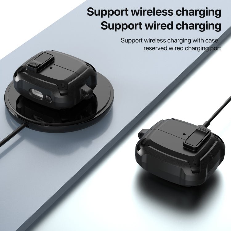 Bumblebee Earphone Protective Case with Switch & Hook, For Samsung Galaxy Buds 3 / 3 Pro - ORIWHIZ