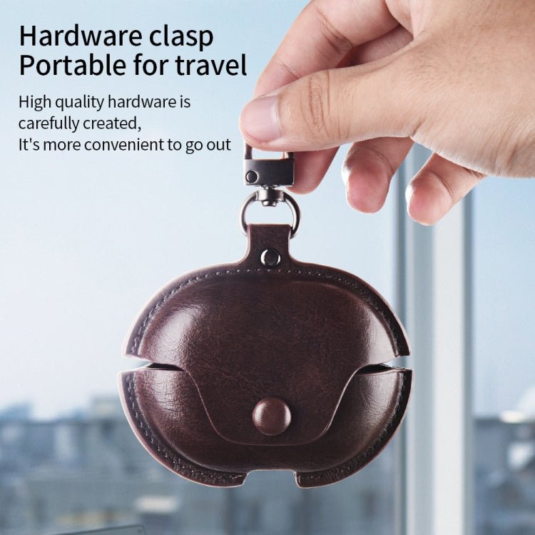 Business Leather Earphone Protective Case with Hook, For Huawei FreeBuds Pro 2, For Huawei FreeBuds Pro, For Huawei FreeBuds 4i / 5i, For Huawei FreeBuds 4 - ORIWHIZ