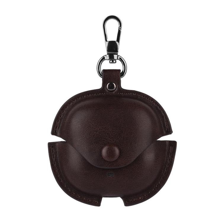 Business Leather Earphone Protective Case with Hook, For Redmi Buds 6 Lite - ORIWHIZ