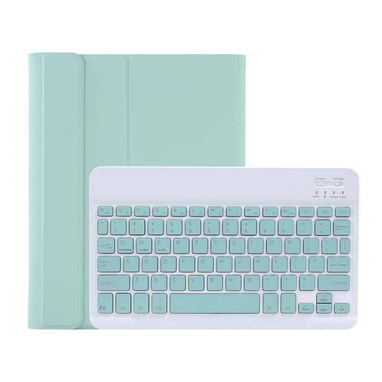C - 098B Candy Color Skin Feel Texture Bluetooth Keyboard Leather Case with Pen Holder, C - 098B - ORIWHIZApple AccessoriesiPad KeyboardiPad Keyboard For iPad Air