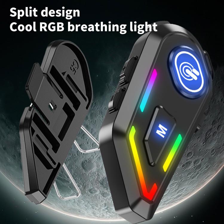 C5 IPX7 Waterproof Outdoor Cycling Noise Reduction Helmet Bluetooth Headset, Soft Mic, Hard Mic, Soft and Hard Mics - ORIWHIZConsumer ElectronicsMotorcycle Walkie TalkieWalkie Talkie