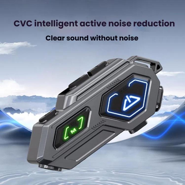 C8Pro IPX7 Waterproof Two - Person Intercom Helmet Bluetooth Headset With Flashlight, Soft Mic, Hard Mic, Soft and Hard Mics - ORIWHIZConsumer ElectronicsMotorcycle Walkie TalkieWalkie Talkie