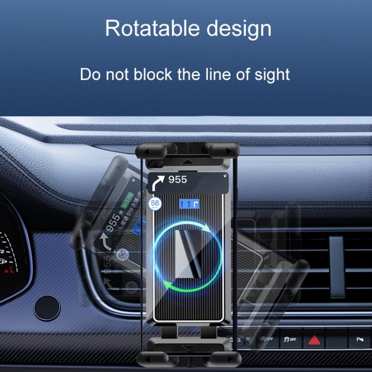 Car Air Conditioner Vent Folding Screen Cell Phone Tablet Universal Bracket - ORIWHIZ