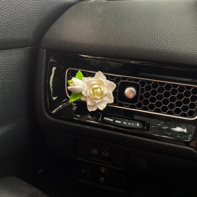 Car Aromatherapy Diffuser Stone Auto Air Vent Gardenia Decorative Fragrance - ORIWHIZ