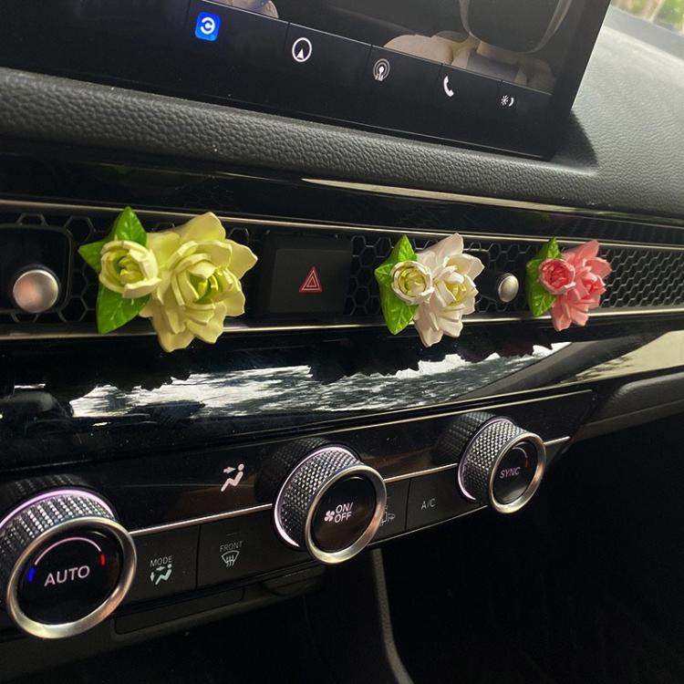 Car Aromatherapy Diffuser Stone Auto Air Vent Gardenia Decorative Fragrance - ORIWHIZ