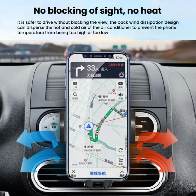 Car CD Slot Navigation Mobile Phone Holder, Automatic Lock Type Black, Automatic Lock Type Gray, Clip Type Black, Clip Type Gray, Magnet Type - ORIWHIZ