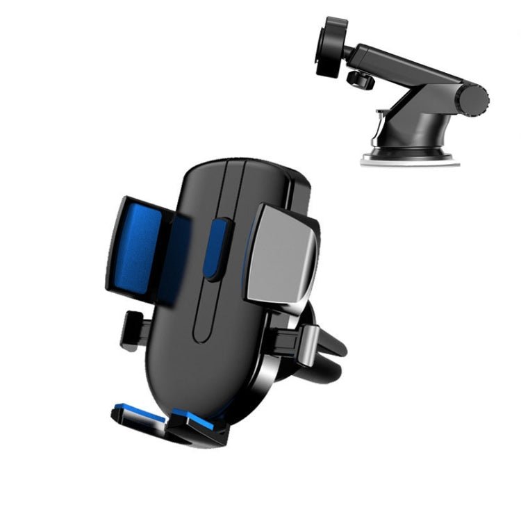 Car Cell Phone Telescopic Holder Universal Automobile Navigation Bracket, Air Vent Model, Suction Cup Model, 2 In 1 - ORIWHIZ