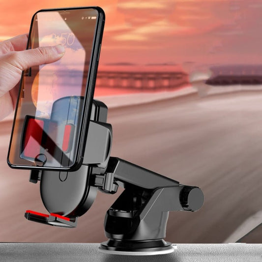 Car Cell Phone Telescopic Holder Universal Automobile Navigation Bracket, Air Vent Model, Suction Cup Model, 2 In 1 - ORIWHIZ
