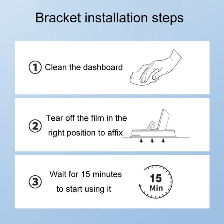 Car Center Console Fixed Navigation Phone Holder Installation - Free Snap - On Phone Support Bracket, Z12 - ORIWHIZ