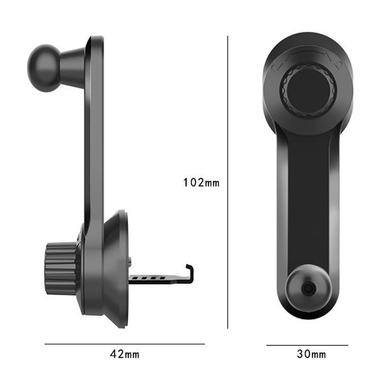 Car Extension Hook Mobile Phone Bracket Accessories Round Air Outlet Bracket, 13mm Ball Head, 15mm Ball Head, 17mm Ball Head - ORIWHIZ