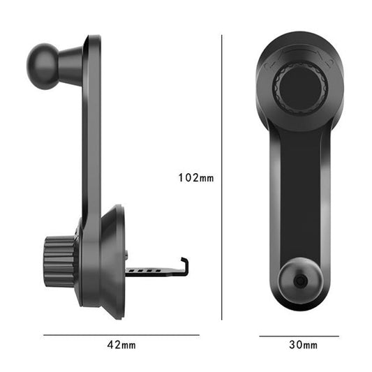 Car Extension Hook Mobile Phone Bracket Accessories Round Air Outlet Bracket, 13mm Ball Head, 15mm Ball Head, 17mm Ball Head - ORIWHIZ