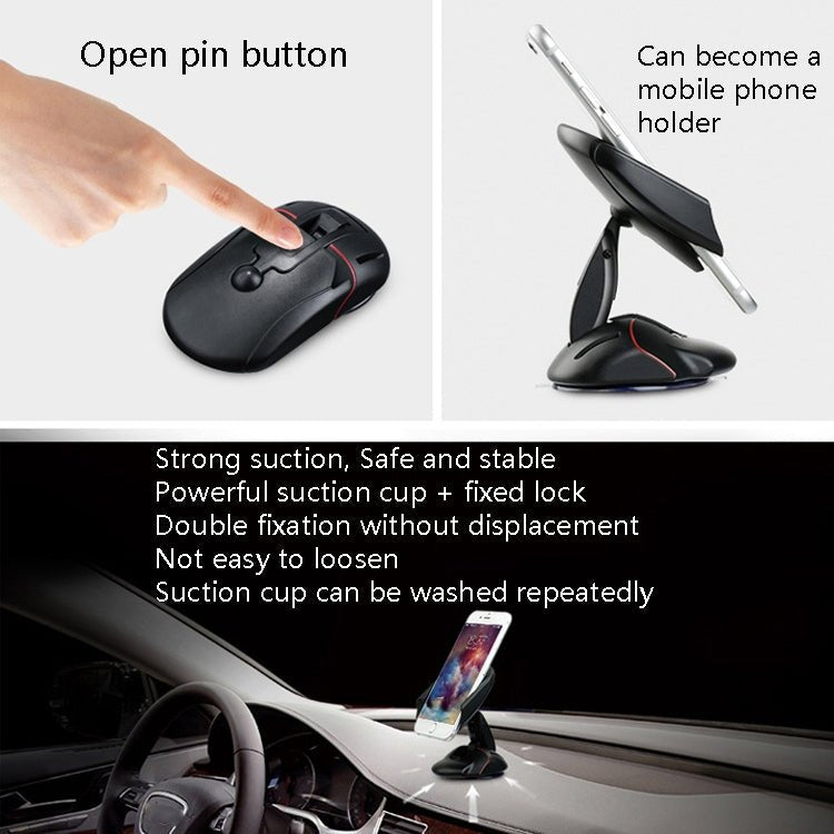 Car Mobile Phone Frame Car Universal Mouse Suction Cup Mobile Phone Bracket, BY - 510 - ORIWHIZ