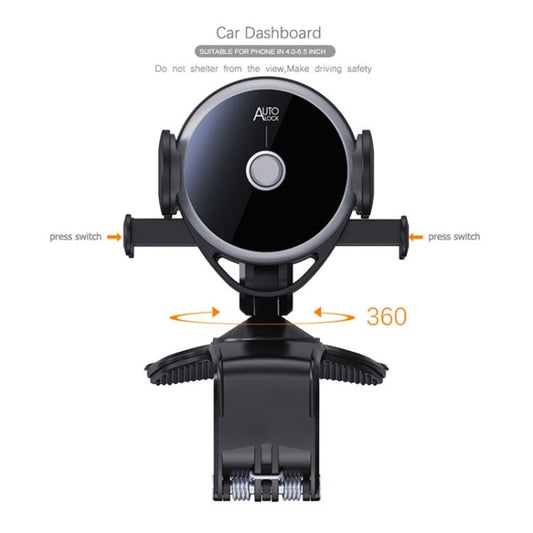 Car Multi - function Center Console Mobile Phone Holder with Number Plate, Mobile Phone Holder with Number Plate - ORIWHIZ