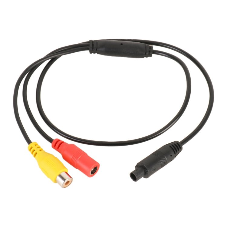 Car Rear View Camera 4 Pin Male to CVBS RCA Female Video Adapter Cable, 4 Pin to CVBS - ORIWHIZCar Replacement PartsDIY CablesIn Car