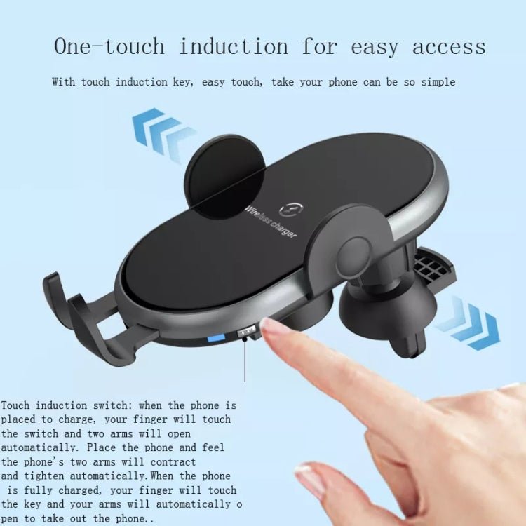 Car Smart Wireless Charger Phone Holder, Smart Wireless Charger - ORIWHIZ