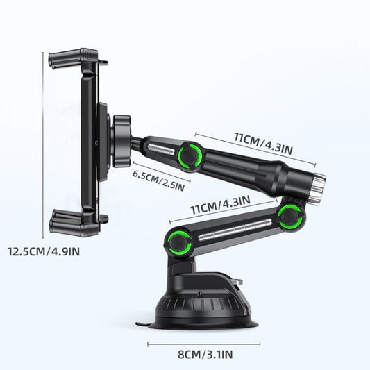 Car Suction Cup Extended Tube Stacking Screen Phone Tablet Universal Holder - ORIWHIZ