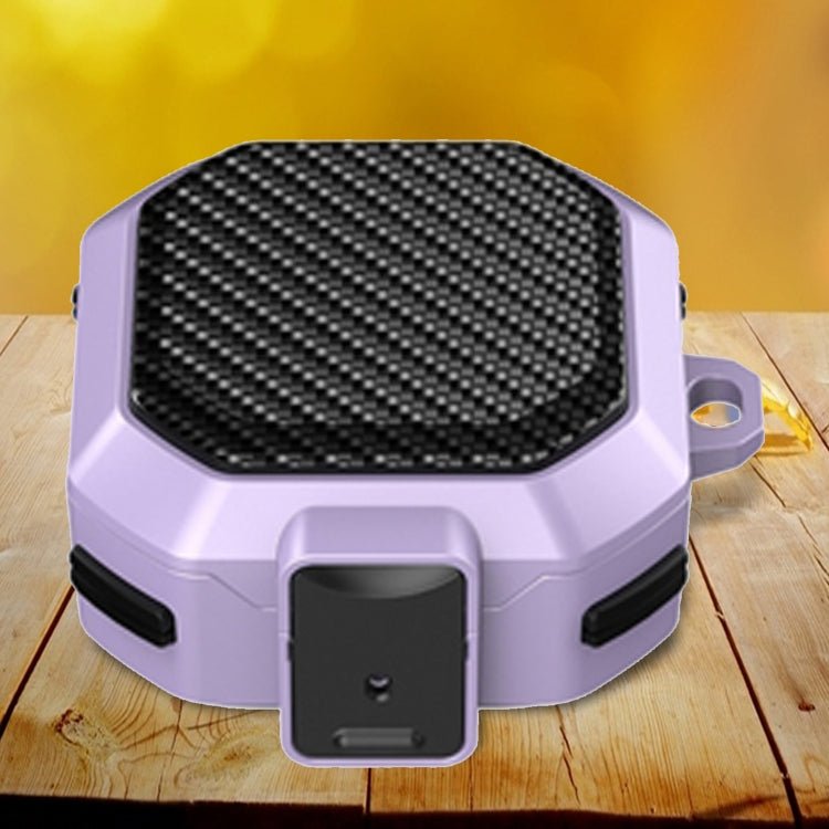 Carbon Fiber Texture Anti - fall Earphones Case with Switch, For Samsung Galaxy Buds Live/Buds Pro/Buds 2/2 Pro - ORIWHIZ