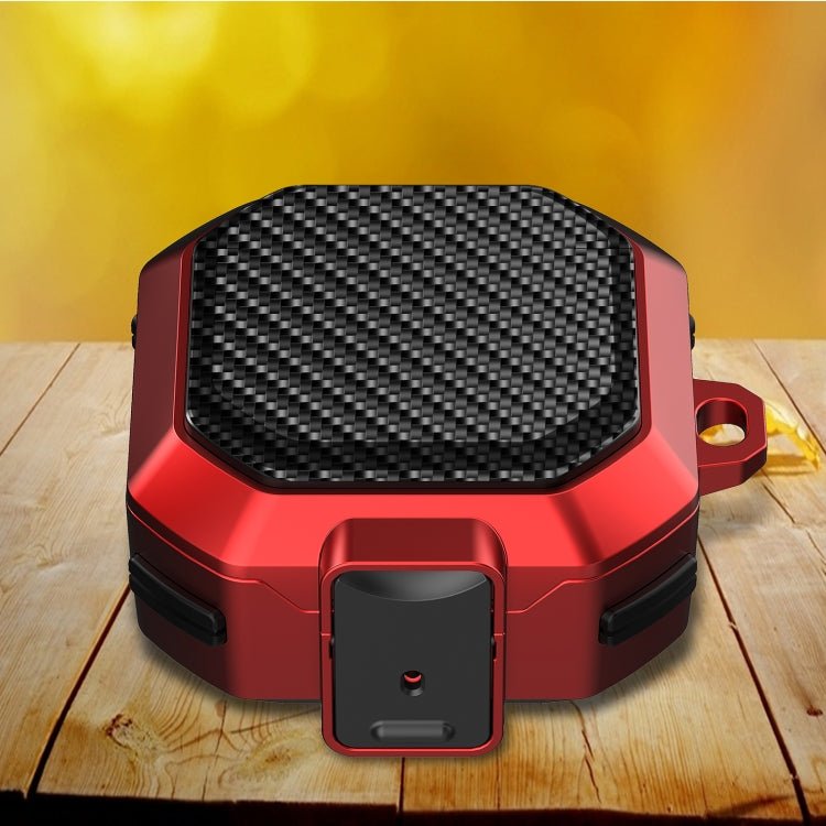 Carbon Fiber Texture Anti - fall Earphones Case with Switch, For Samsung Galaxy Buds Live/Buds Pro/Buds 2/2 Pro - ORIWHIZ