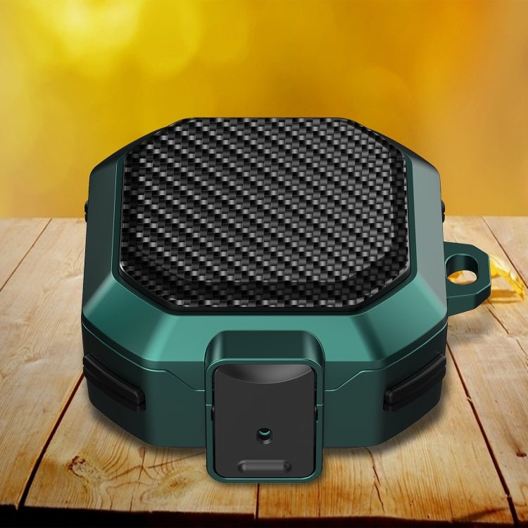 Carbon Fiber Texture Anti - fall Earphones Case with Switch, For Samsung Galaxy Buds Live/Buds Pro/Buds 2/2 Pro - ORIWHIZ