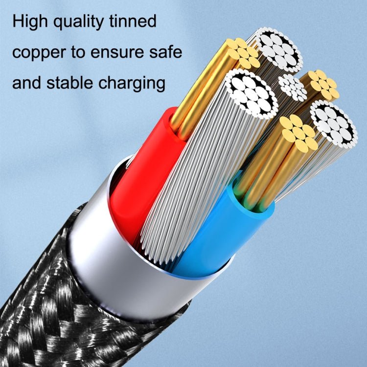 CC57 Rotary Magnetic Fast Charging Data Cable, Style:, 1m + Type - C / USB - C + Red, 1m + Type - C / USB - C + Black, 2m + Type - C / USB - C + Red, 2m + Type - C / USB - C + Black - ORIWHIZ
